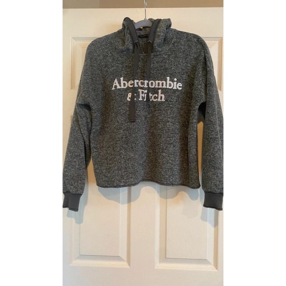 Abercrombie & Fitch Soft Boxy Gray Hoodie Sweatshirt M